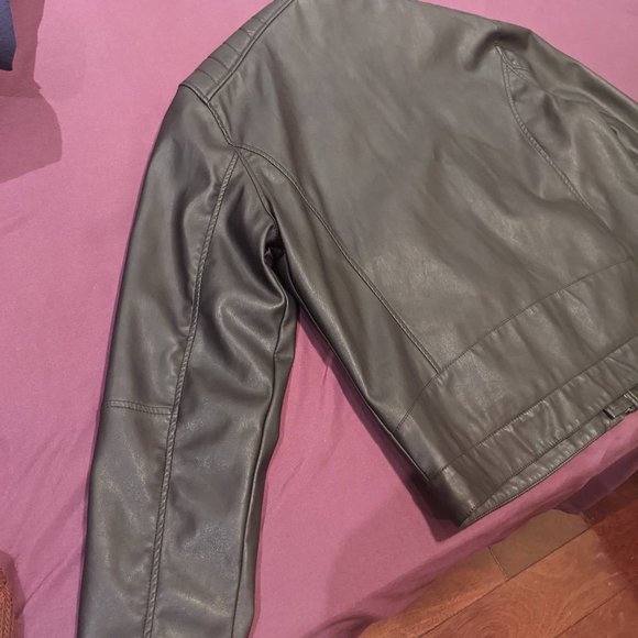 Men's Urban Black Leather Jacket (L/G) - Picture 9 of 12